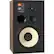 Angle. JBL - 12" 3-Way Bookshelf Loudspeakers (Each) - Satin Walnut Wood Veneer With Black Grille.