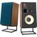 Alt View 18. JBL - 12" 3-Way Bookshelf Loudspeakers (Each) - Satin Walnut Wood Veneer With Blue Grille.