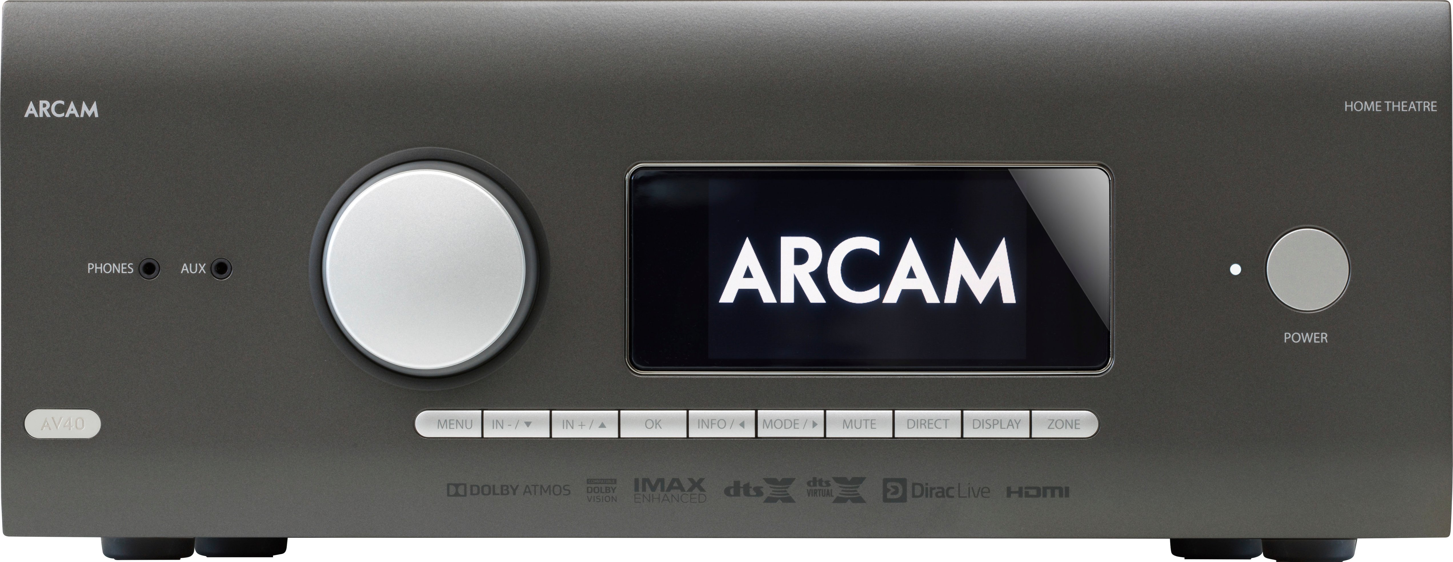 Zonder hoofd Afhankelijk Joseph Banks Arcam AV40 9.1.6-Ch. With Google Cast 4K Ultra HD HDR Compatible A/V Home  Theater Preamplifier Processor Gray ARCAV40AM - Best Buy