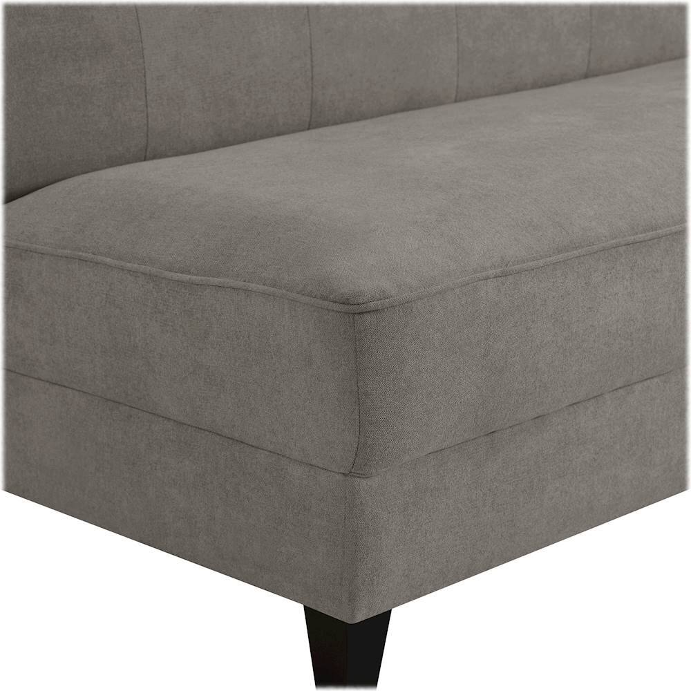 Alt View 14. Elle Decor - Yvonne 3-Seat Fabric Sofa - French Gray.