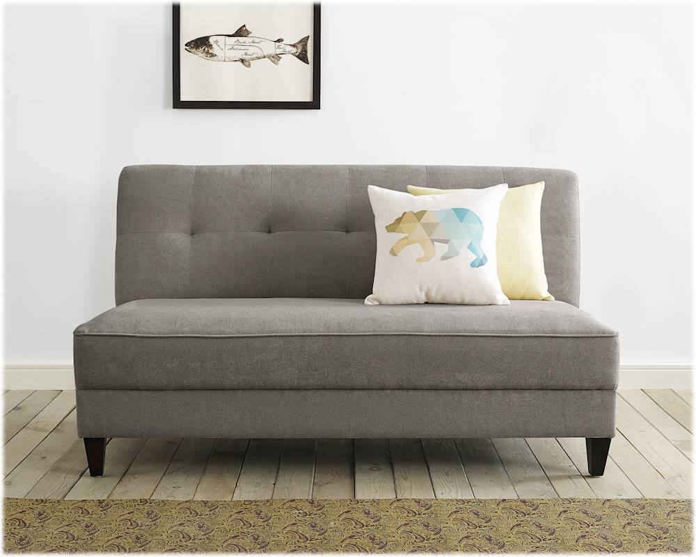 Alt View 16. Elle Decor - Yvonne 3-Seat Fabric Sofa - French Gray.