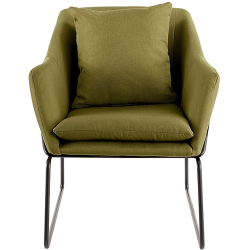 Elle Decor - Traditional Metal, Polyester & Polyester Blend Fabric Accent Chair - Pistachio