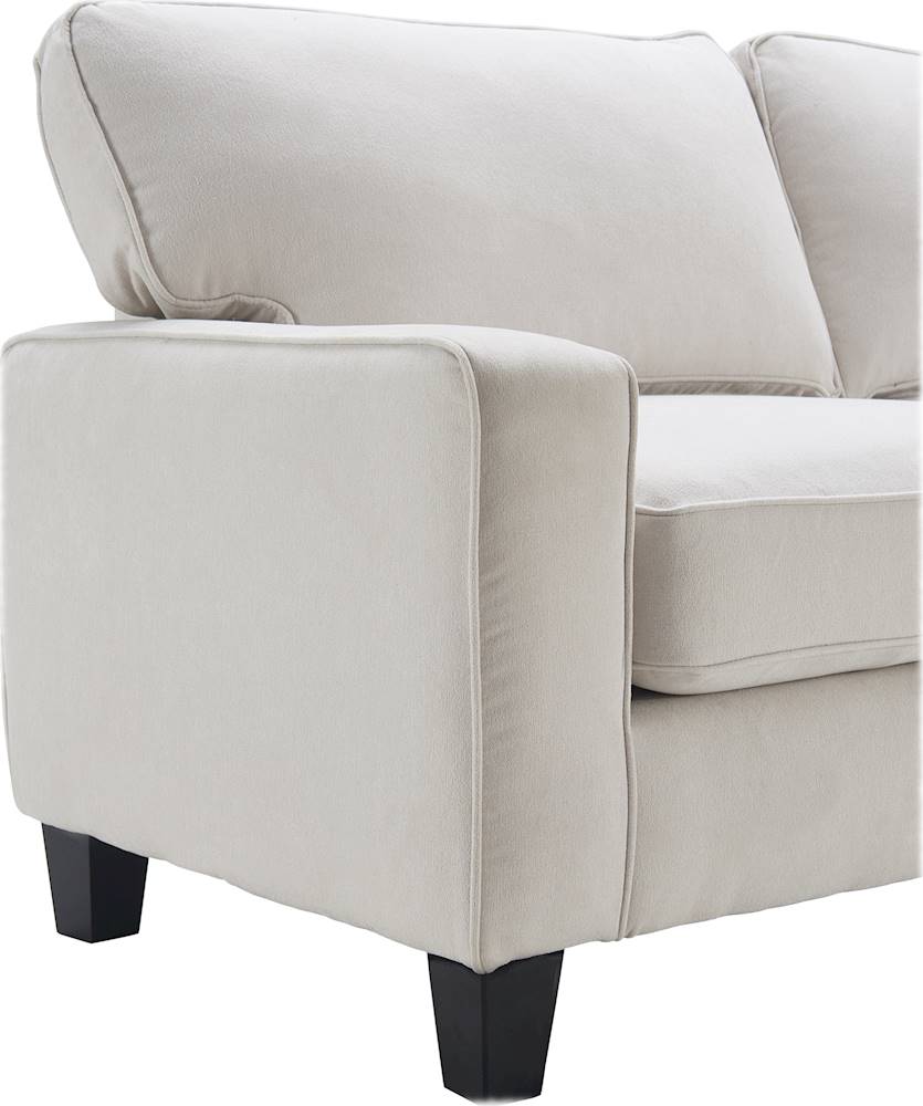Best Buy: Serta Palisades Modern 3-Seat Fabric Sofa Cream UPH2001342