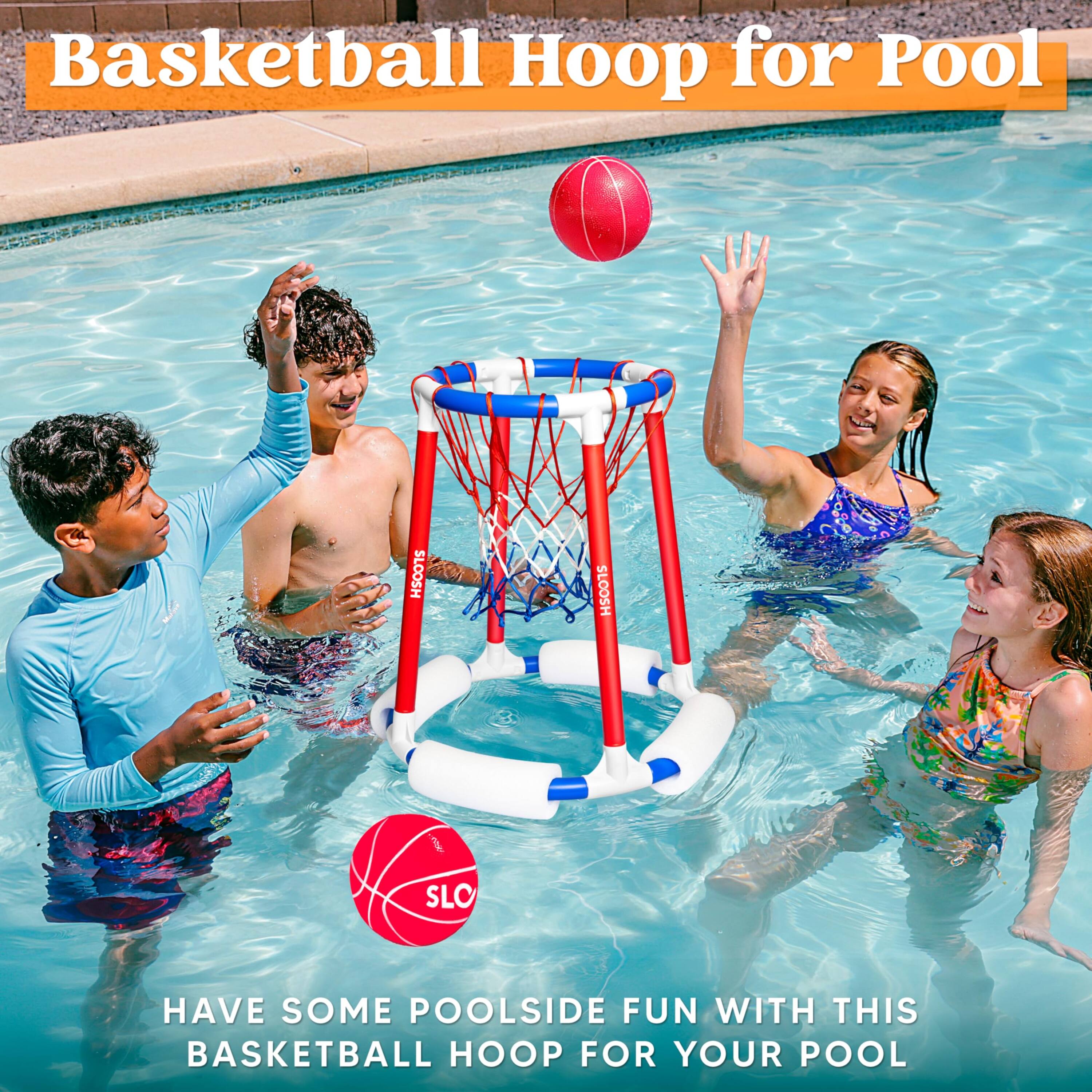 Basketball Hoop for Pool

SLOOSH SLOOSH

HAVE SOME POOLSIDE FUN WITH THIS BASKETBALL HOOP FOR YOUR POOL