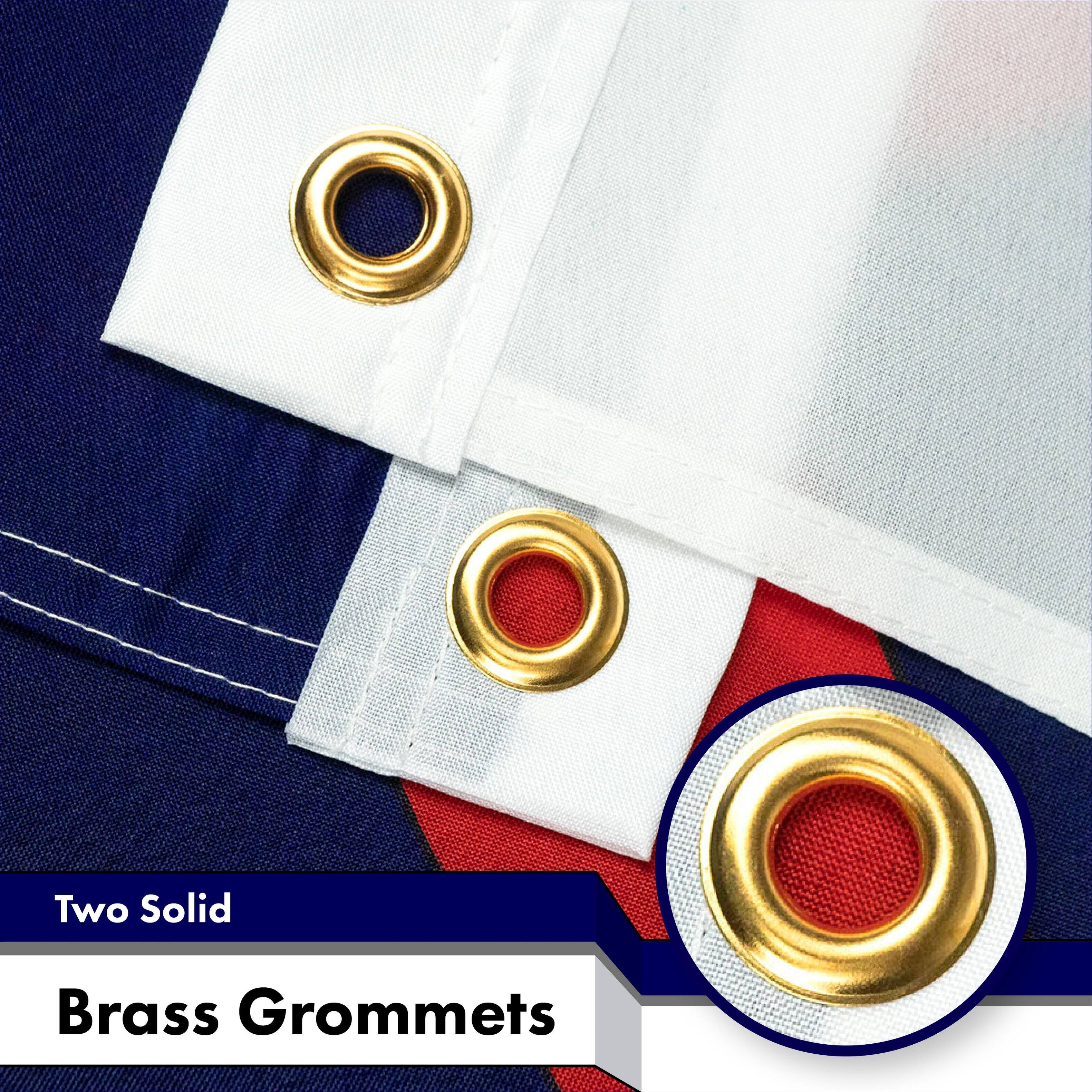 Two Solid Brass Grommets