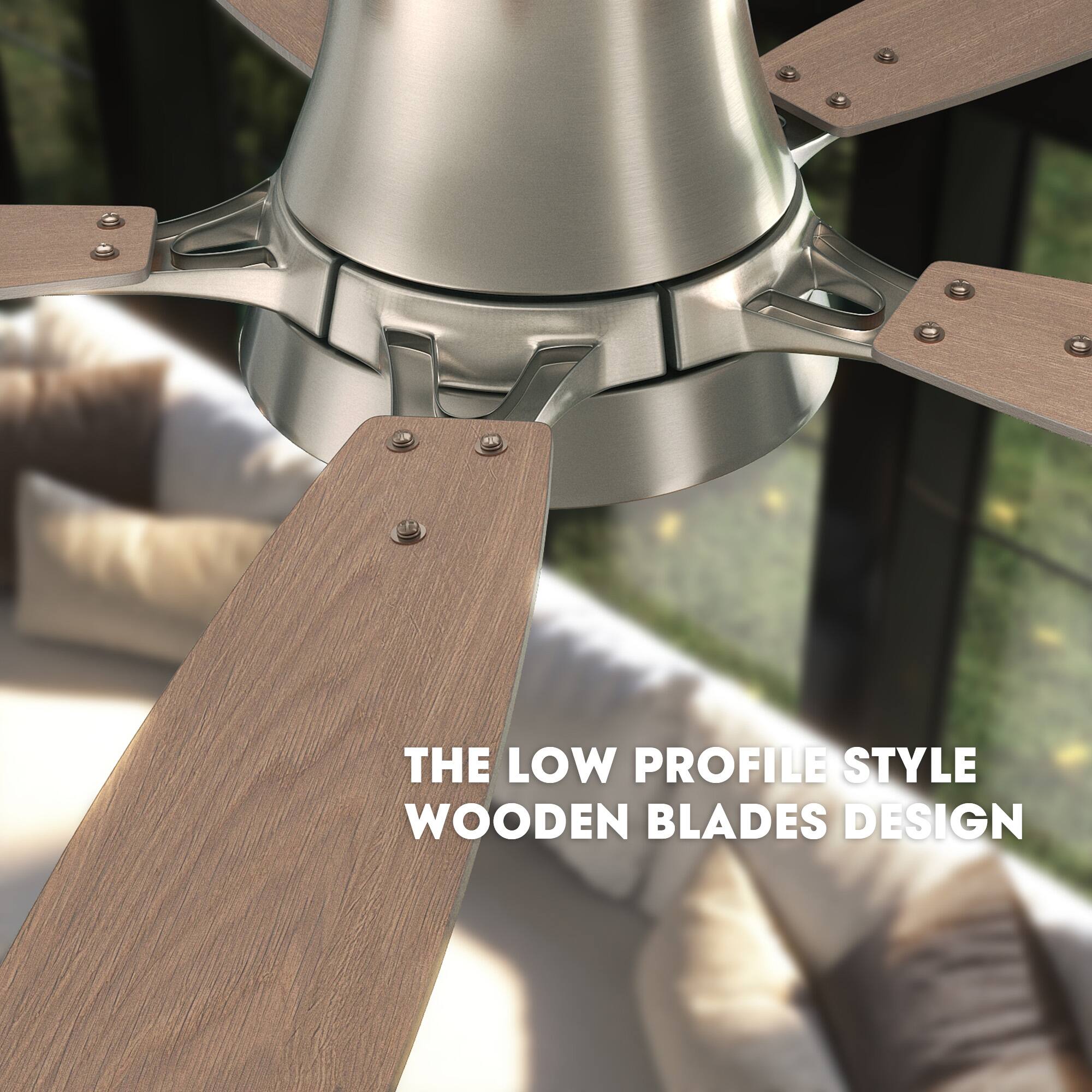 The Low Profile Style Wooden Blades Design