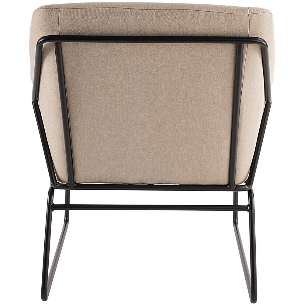 Alt View 11. Elle Decor - Elle Décor Traditional Metal, Polyester & Polyester Blend Fabric Accent Chair - Cream.
