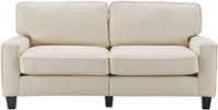Front Zoom. Serta - Palisades Modern 3-Seat Fabric Sofa - Buttercream.