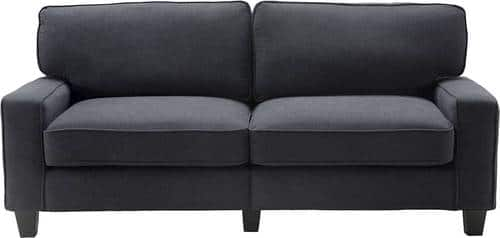 Serta - Palisades Modern 3-Seat Fabric Sofa - Charcoal