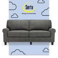 Serta - Copenhagen 3-Seat Fabric Sofa - Gray - Front_Zoom