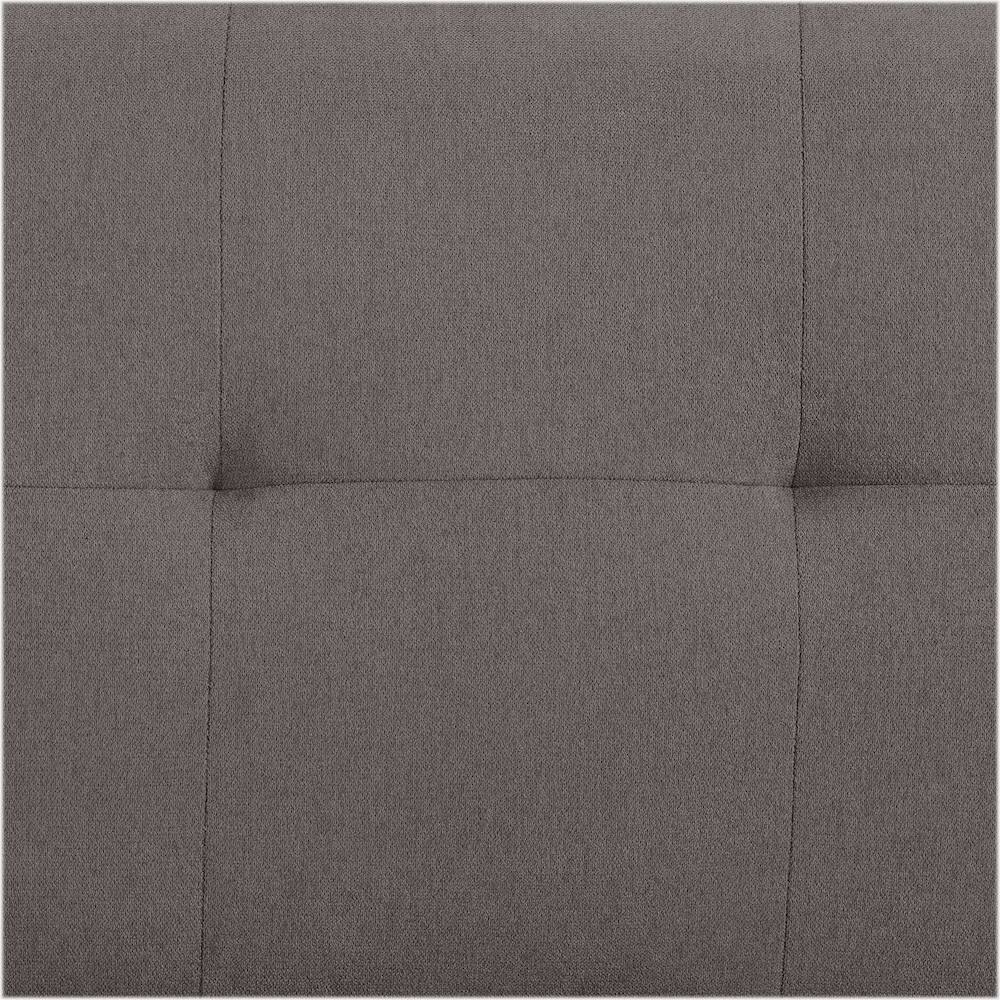 Alt View 15. Elle Decor - Yvonne 3-Seat Fabric Sofa - Dark Gray.