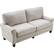 Alt View 11. Serta - Copenhagen 3-Seat Polyester Fabric Sofa - Light Gray.