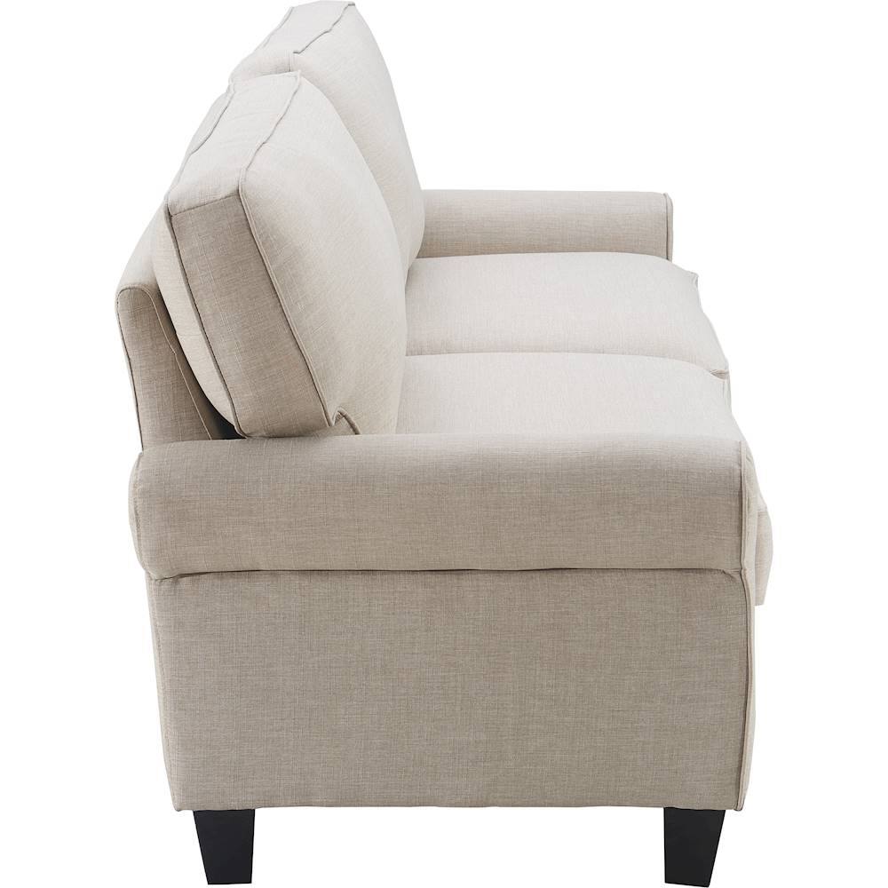 Alt View 12. Serta - Copenhagen 3-Seat Polyester Fabric Sofa - Light Gray.