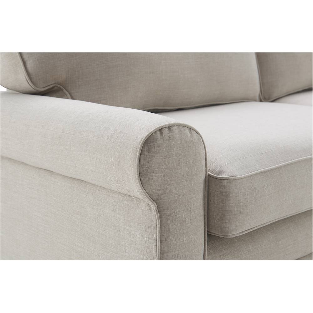 Alt View 17. Serta - Copenhagen 3-Seat Polyester Fabric Sofa - Light Gray.