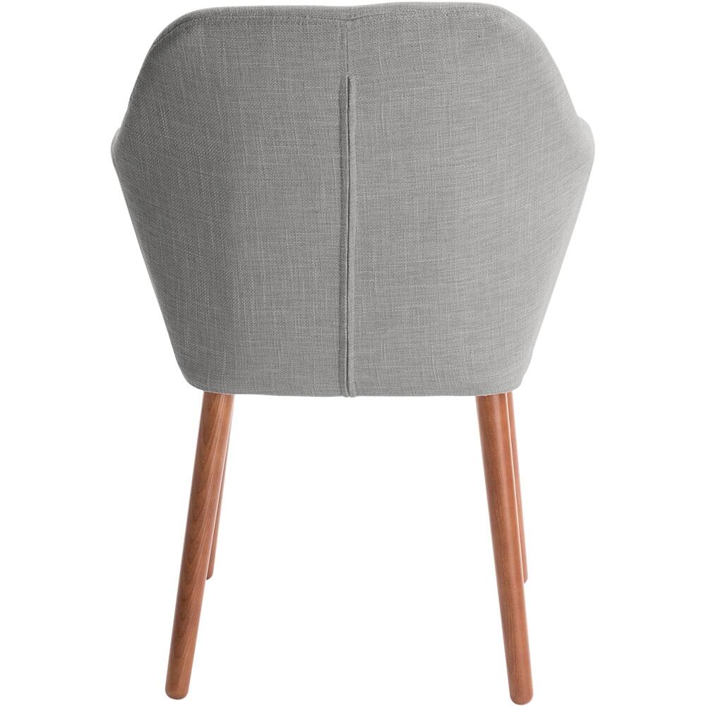 Alt View 11. Elle Decor - Mid-Century Modern Polyester, Wood & Polyester Blend Fabric Accent Chair - French Gray.