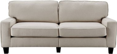 Serta - Palisades Modern 3-Seat Fabric Sofa - Light Gray - Front_Zoom