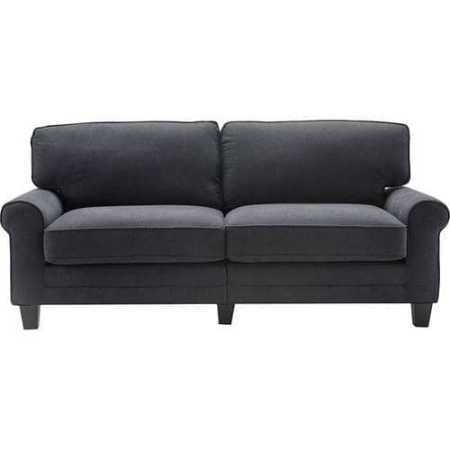 Serta - Copenhagen 3-Seat Fabric Sofa - Charcoal