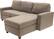 Left. Serta - Palisades Contemporary Fabric Reclining Sectional - Oatmeal.
