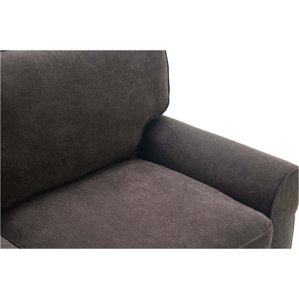 Best Buy Serta Copenhagen 2Seat Polyester Fabric Loveseat Dark Brown