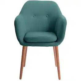 Elle Decor - Elle Décor Mid-Century Modern Armchair - French Turquoise