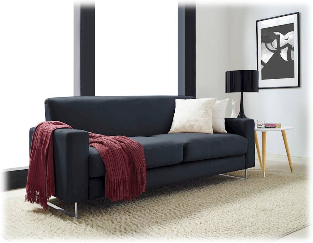 Elle Decor Baylie 3-Seat Velvet Sofa French Cobalt YFT4345C - Best Buy