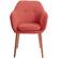 Front. Elle Decor - Mid-Century Modern Armchair - French Red.