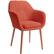 Left. Elle Decor - Mid-Century Modern Armchair - French Red.