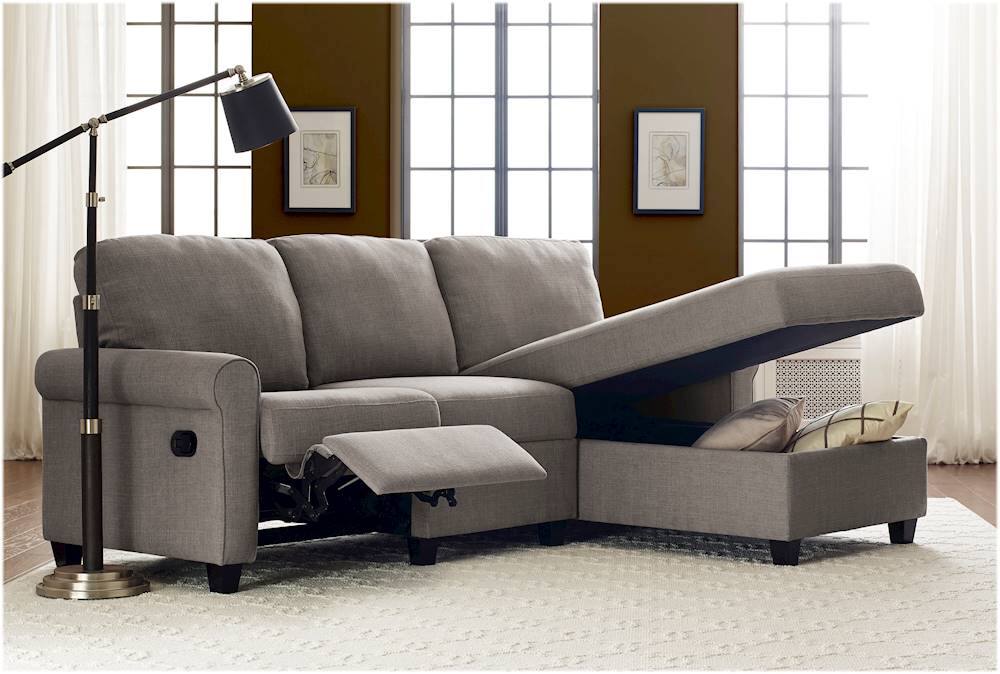 Serta copenhagen reclining sectional deals with storage chaise