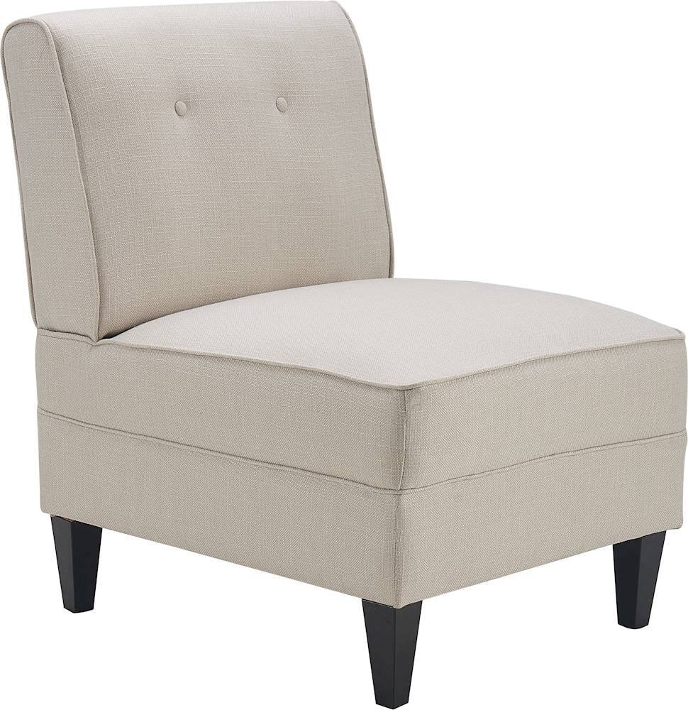 Angle View: Serta - Copenhagen Modern Accent Slipper Chair - Cream