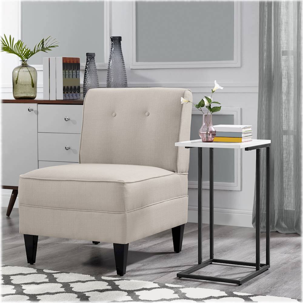 Alt View Zoom 19. Serta - Copenhagen Modern Accent Slipper Chair - Cream.