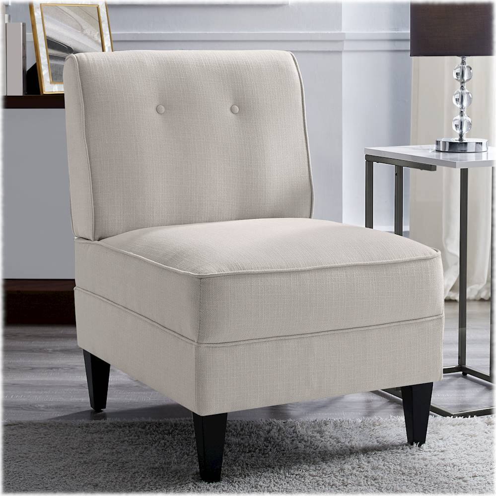Alt View 21. Serta - Copenhagen Modern Accent Slipper Chair - Cream.
