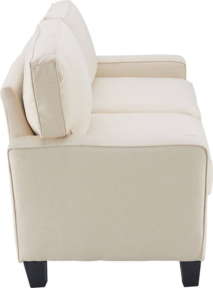 Alt View 12. Serta - Palisades Modern 3-Seat Fabric Sofa - Buttercream.