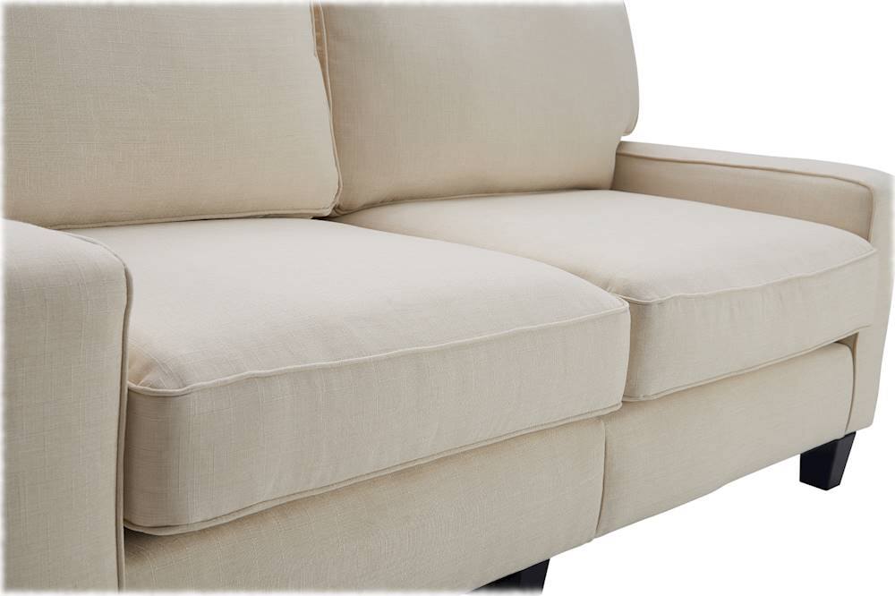 Alt View 18. Serta - Palisades Modern 3-Seat Fabric Sofa - Buttercream.