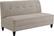 Angle. Elle Decor - Yvonne 3-Seat Fabric Sofa - Ivory.