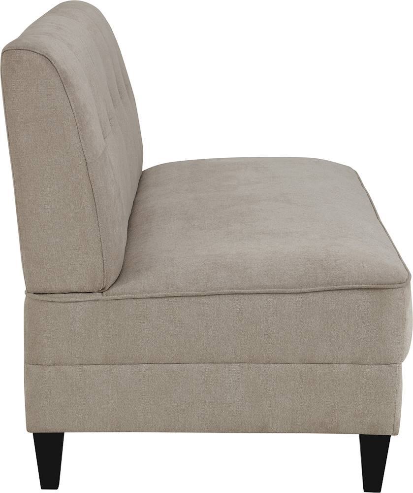 Alt View 11. Elle Decor - Yvonne 3-Seat Fabric Sofa - Ivory.
