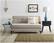Alt View 16. Elle Decor - Yvonne 3-Seat Fabric Sofa - Ivory.