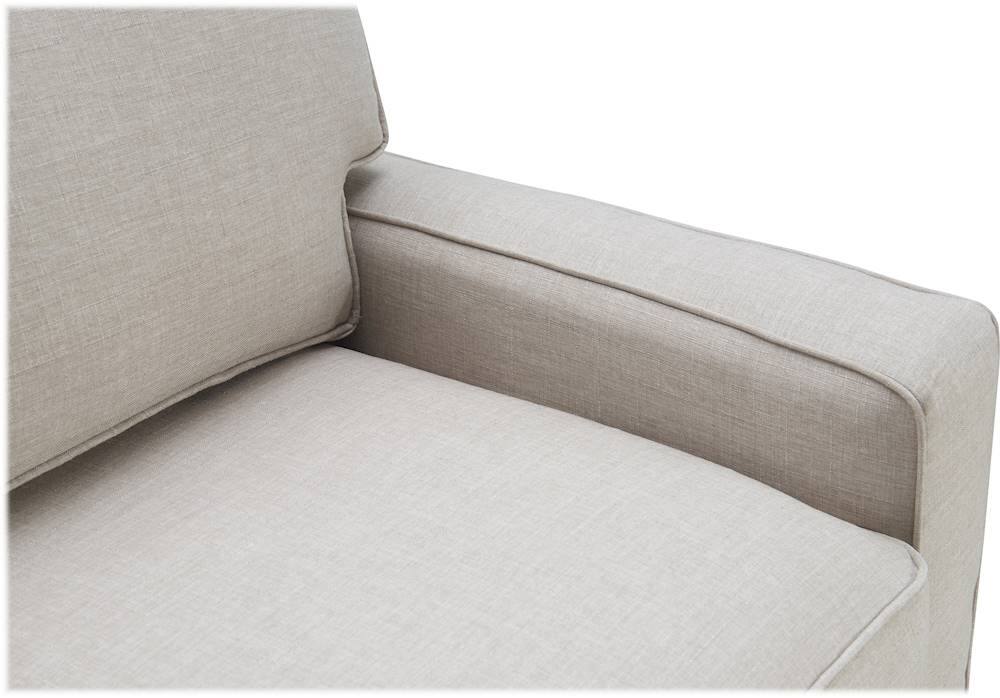 Alt View 14. Serta - Palisades 2-Seat Fabric Loveseat - Light Gray.
