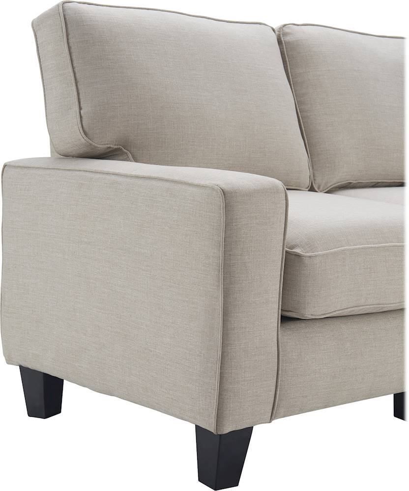 Alt View 15. Serta - Palisades 2-Seat Fabric Loveseat - Light Gray.