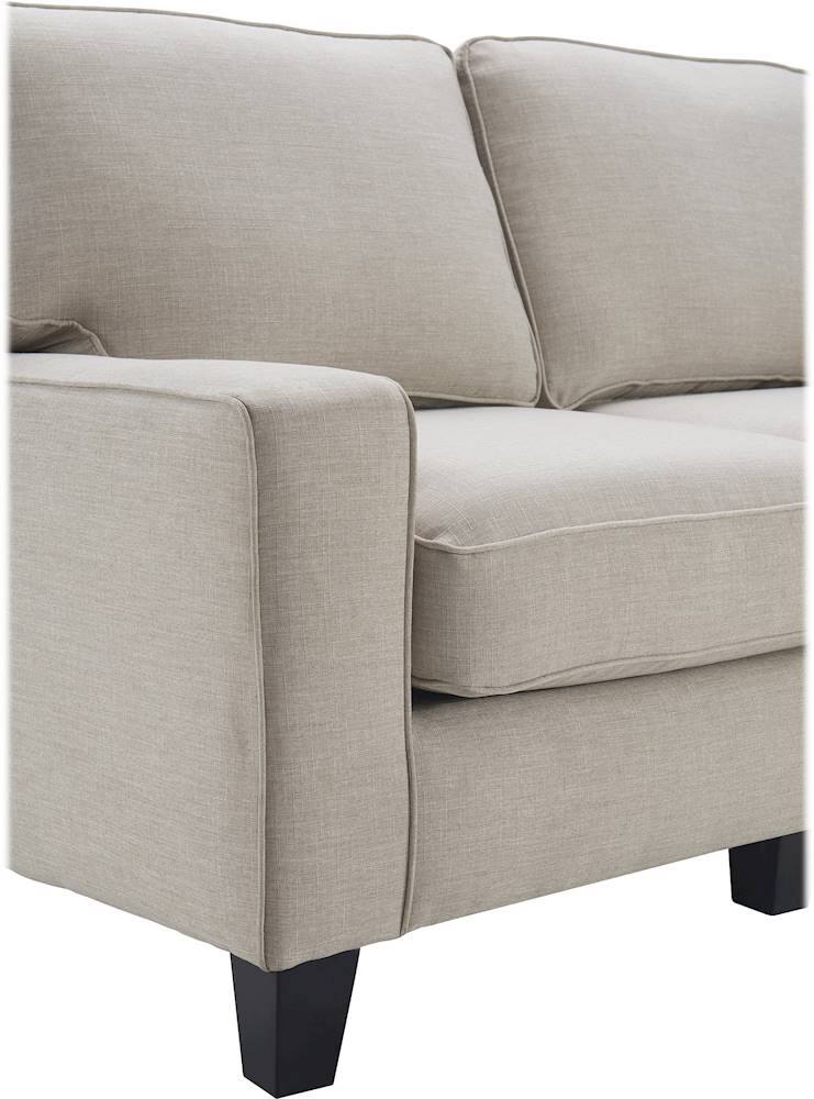 Alt View 16. Serta - Palisades 2-Seat Fabric Loveseat - Light Gray.