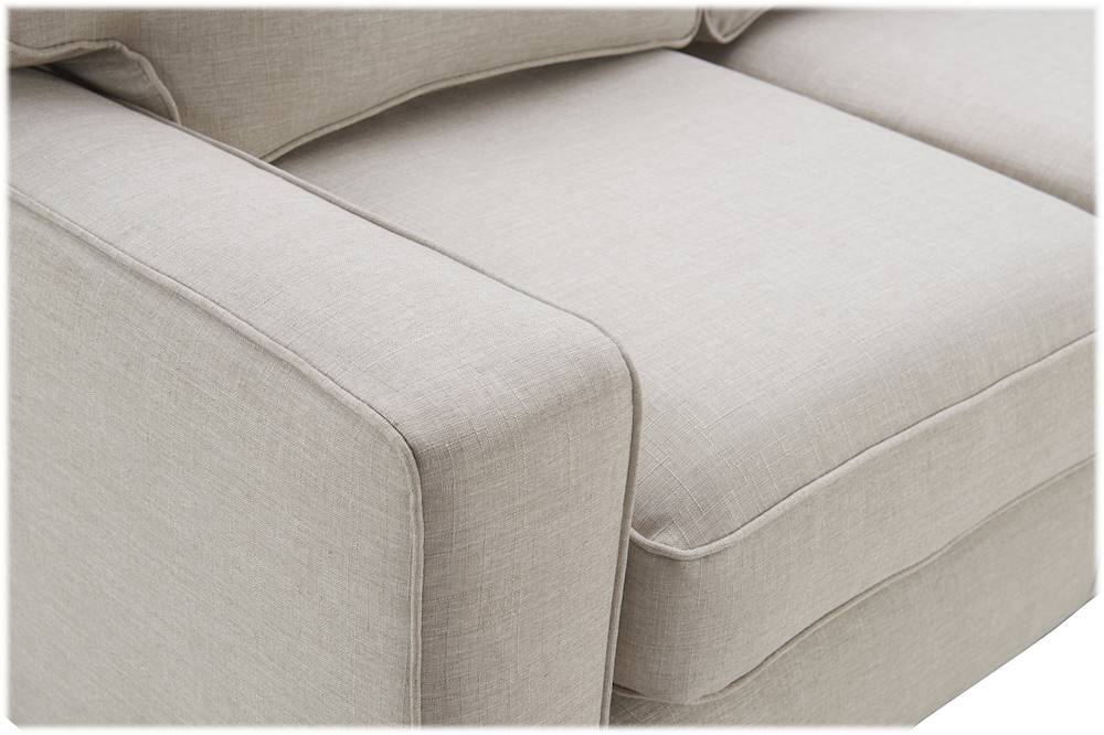 Alt View 18. Serta - Palisades 2-Seat Fabric Loveseat - Light Gray.
