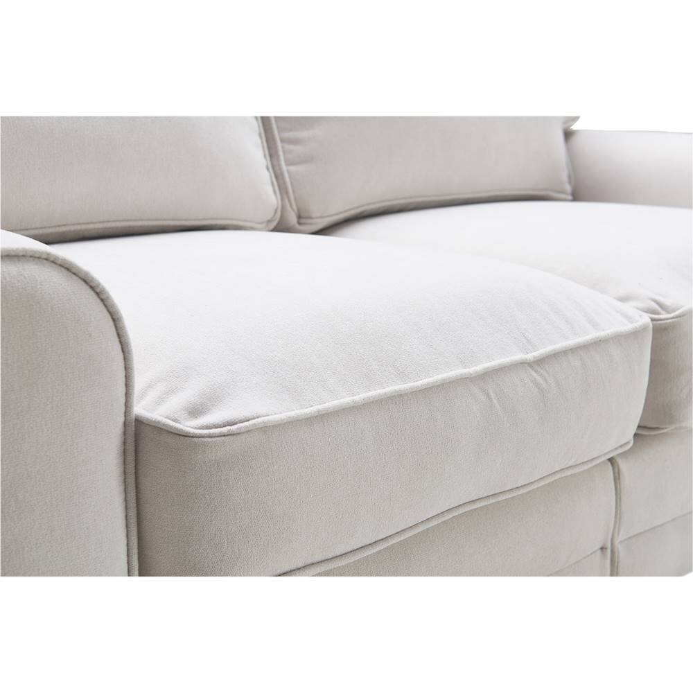 Best Buy: Serta Copenhagen 2-Seat Polyester Fabric Loveseat Cream ...