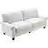 Angle. Serta - Copenhagen 3-Seat Fabric Sofa - Cream.