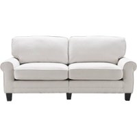 Serta - Copenhagen 3-Seat Fabric Sofa - Cream - Front_Zoom