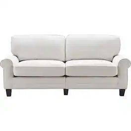 Serta - Copenhagen 3-Seat Fabric Sofa - Cream