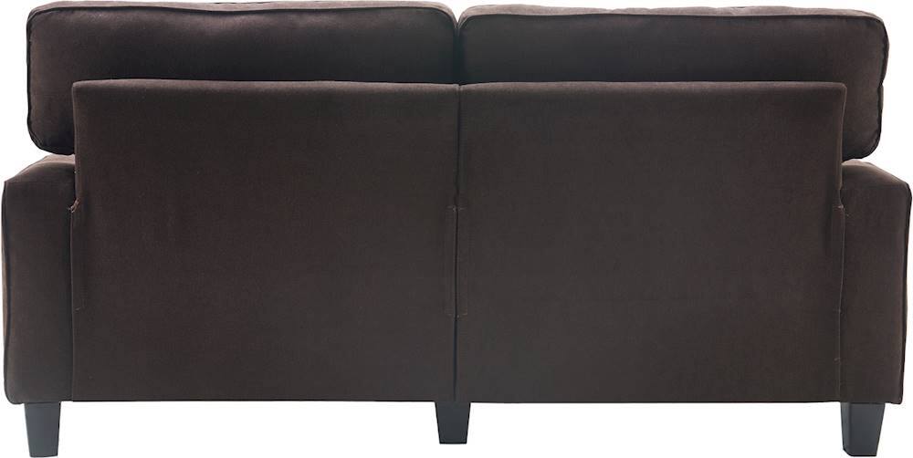 Alt View 13. Serta - Palisades Modern 3-Seat Fabric Sofa - Dark Brown.