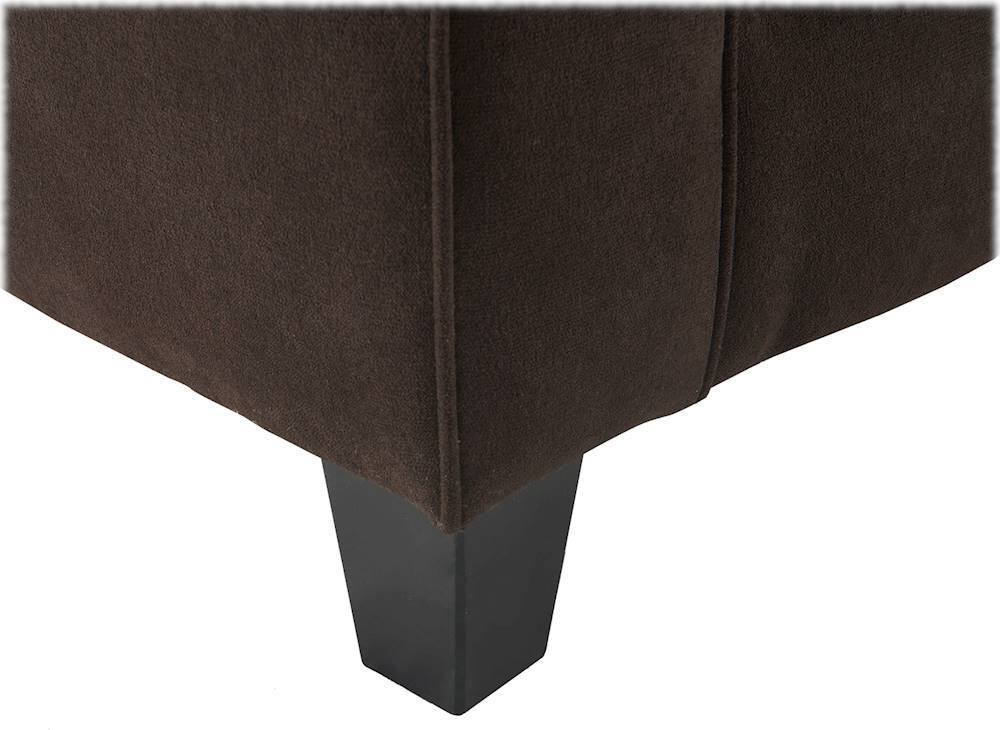 Alt View 18. Serta - Palisades Modern 3-Seat Fabric Sofa - Dark Brown.