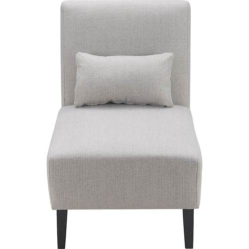 Serta - Palisades Modern Accent Slipper Chair - Light Gray