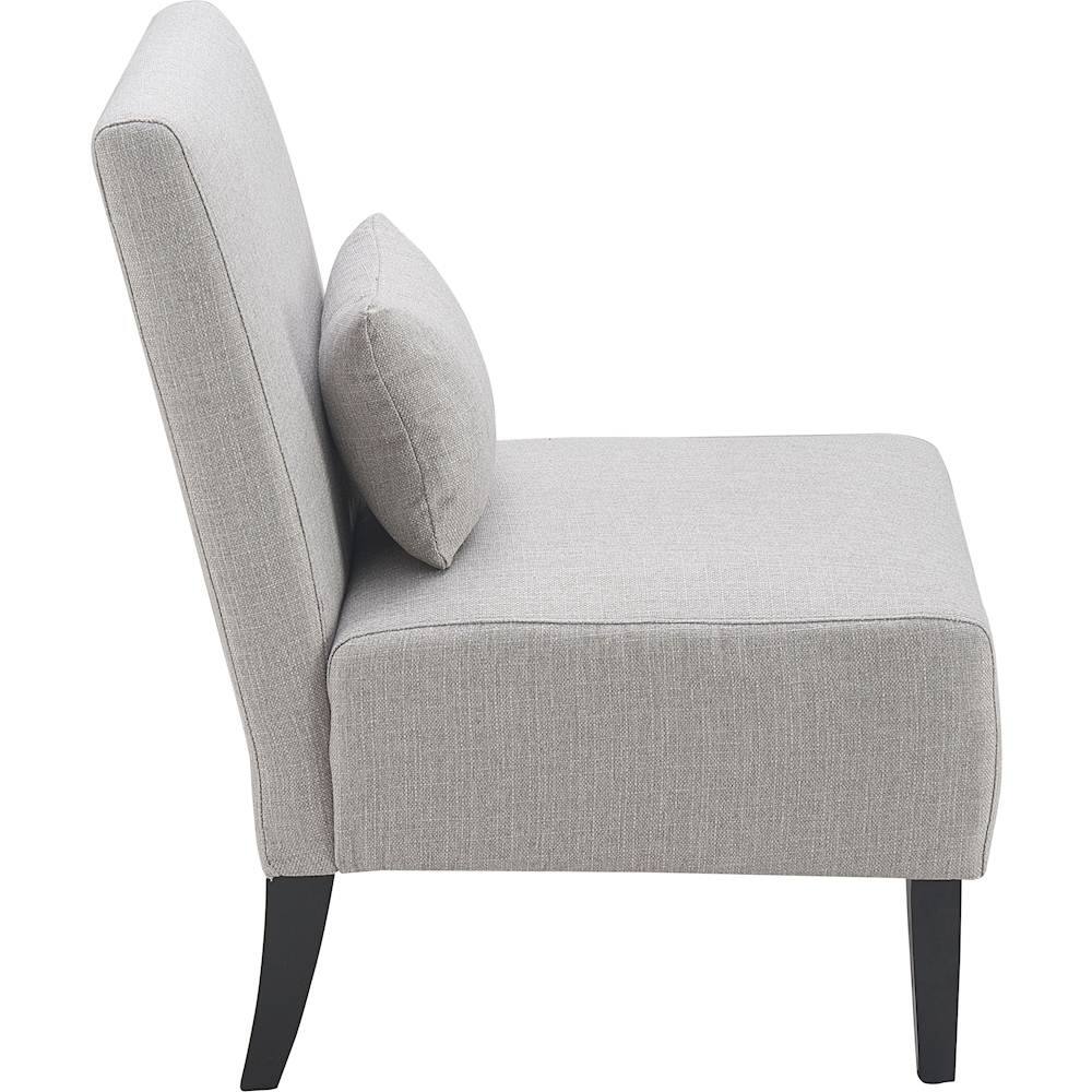 Alt View 14. Serta - Palisades Modern Accent Slipper Chair - Light Gray.