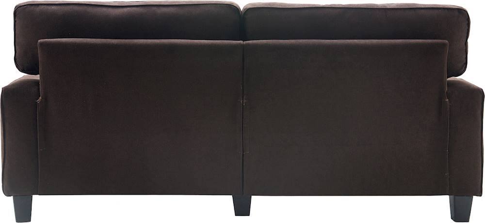 Alt View 13. Serta - Palisades Modern 3-Seat Fabric Sofa - Dark Brown.