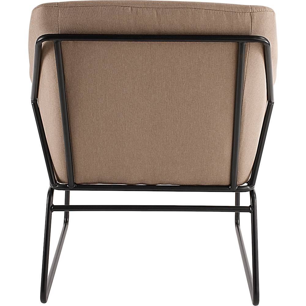 Alt View 12. Elle Decor - Traditional Metal, Polyester & Polyester Blend Fabric Accent Chair - Taupe.